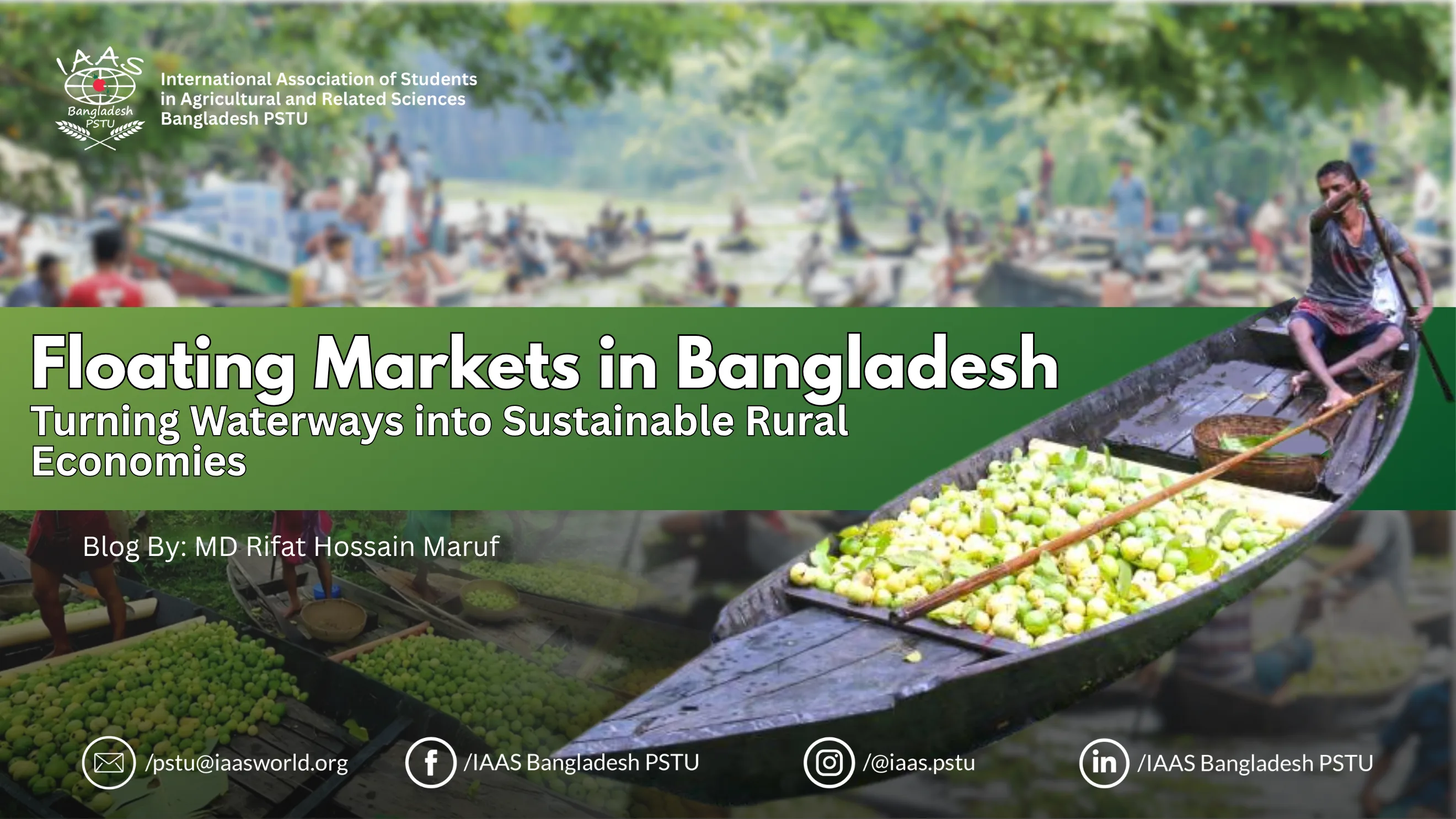 Floating Markets in Bangladesh: Turning Waterways into Sustainable Rural Economics